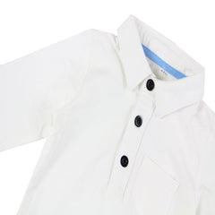 Baby Bib Suit Cotton Long Sleeve Cute Formal 3 Pcs Set
