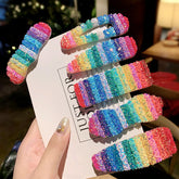 Kid Girl Korea Colorful Sequin Clip Adorable Hair Headwears