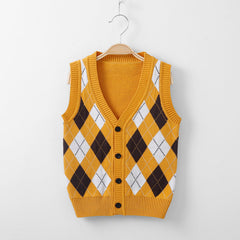 Kid Boys Knit Sweater Knitted Spring Autumn Vest