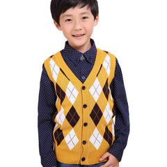 Kid Boys Knit Sweater Knitted Spring Autumn Vest
