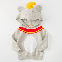 Kid Baby Boy Cute Dumbo Hooded Spring Autumn Sweater