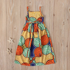 Kid Baby Girls Sleeveless Suspenders Halter Bohemian Dresses