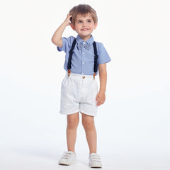 Baby Boy First Birthday Short Sleeved 2 Pcs Sets