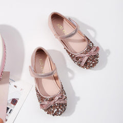 Girls' Shoes with Soft Soles and Sequins Dance Princess Shoes