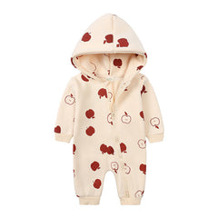 0-2T Fashion Baby Long Sleeve Fleece Romper