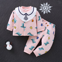 Baby Boy Girl Clip Cotton Newborn Suit 2 Pcs Sets