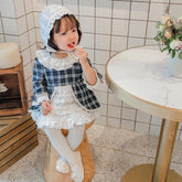 Girl Lolita Skirt Autumn Dress Court Wind Dress 3M-3Y