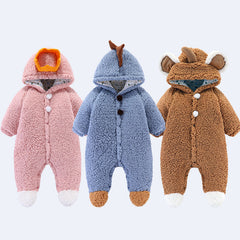 Baby Cute Fashion Colorful One-piece Warm Winter Romper