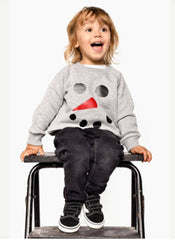 Autumn Winter Family Matching Printed Snowman Long Sleeve Parent-child Shirt