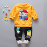 Boys Spring Autumn Tops+Bottoms Suit 2 Pcs Set 1-5 Years