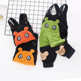Kid Baby Boy Girl Strap Corduroy Loose Spring Winter Pants