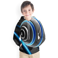 Kid Boy Spiral Series 3D Print Hoodie Baseball Uniform