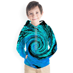 Kid Boy Spiral Series 3D Print Hoodie Baseball Uniform