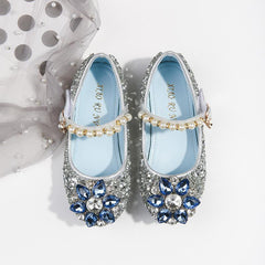 Girls Soft-soled Sequined Water Drill Crystal Single Shoes