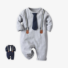 Baby Boy Spring Long Sleeve Long Climb Rompers
