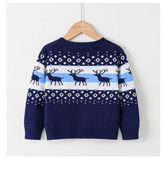 Kid Baby Boy Girl Deer Knitted Cardigans Sweaters