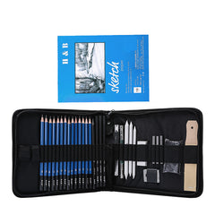 35pcs Professional Sketching Drawing Pencils Kit Set