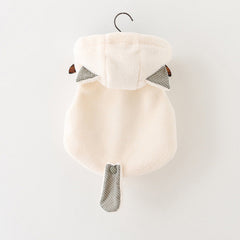 Baby Girl Hooded Cotton Wool Spring Winter Velvet Vest Coats