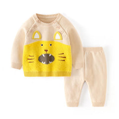 Baby Boy Girl Spring Knitted Animal 2 Pcs Sets