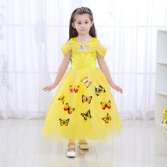 Kid Girl Frozen Halloween Cinderella Princess Dress