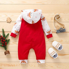 Baby Boy Girl Christmas Tree Letter Printed Romper