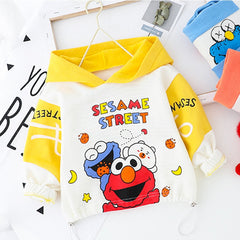 Baby Boy Cartoon Hooded Tracksuit Sports Outfits 2 Pcs
