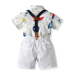 Baby Boys Cute Birthday Party Fashion Gentleman Boy Sets 2 Pcs