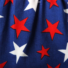 Baby Girl 4th of July Independence Day Sleeveless Bodysuit Rompers
