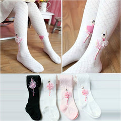 Girls Dancing Ballet Tights Pantyhose Cute Bowknot Stockings