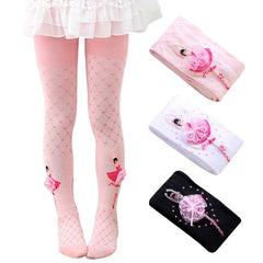 Girls Dancing Ballet Tights Pantyhose Cute Bowknot Stockings