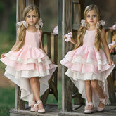Kids Baby Girl Princess Ruffles Wedding Bridesmaid Pageant Formal Dress
