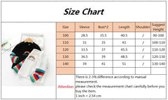 Girls Autumn Spring Rainbow Printed Striped Tees Cotton Sofy Shirt