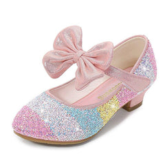Girls High Heel Princess Crystal Shoes