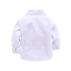 Kid Baby Boy Long-Sleeve Gentleman Grey Suits 2 Pcs Set Outfits