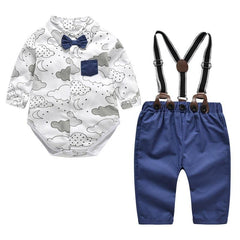 Baby Boy Formal Gentleman Autumn Outfit 2 Pcs/Set
