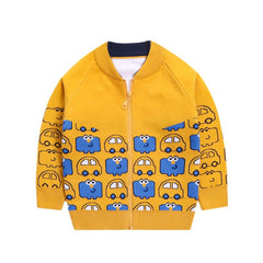 Kid Boys Sweater Knitted Cardigan Autumn Winter