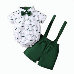 Baby Boys Gentlemen Triangle Summer 2 Pcs Sets