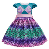 Kids Baby Girl Mermaid Princess Dress