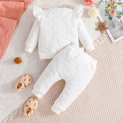 Baby Girl Long-sleeved Fashionable Casual Suit 2 Pcs Sets