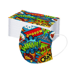 Kid Disposable Cartoon Series Spiny Non-woven Fabric Three Layers Masks 10 Pcs