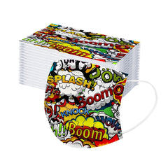 Kid Disposable Cartoon Series Spiny Non-woven Fabric Three Layers Masks 10 Pcs