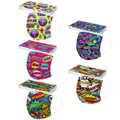 Kid Disposable Cartoon Series Spiny Non-woven Fabric Three Layers Masks 10 Pcs