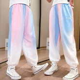 Summer Kid Teen Girls Gradient Fashion Mosquito Casual Pants