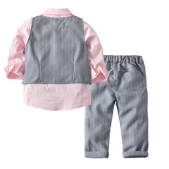 Baby Boy Gentleman Bow Tie Gentleman Formal 4 Pcs Set