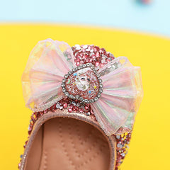 Girls New Dress Sequin Crystal Soft Sole Pearl Magic Stick Cute Shoes