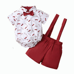 Baby Boys Gentlemen Triangle Summer 2 Pcs Sets