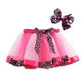 Kid Girls Lined Cartoon Cow Zebra Skirts