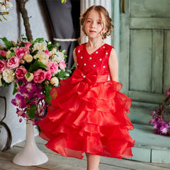 Kid Baby Girls Princess Birthday Wedding Evening Christmas Party Dress