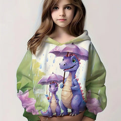 2-12Y Kids Girl Long Sleeve Cute Hoodies