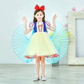 Kid Girl Snow White Elsa Girls Rainbow Cloak Princess Dresses